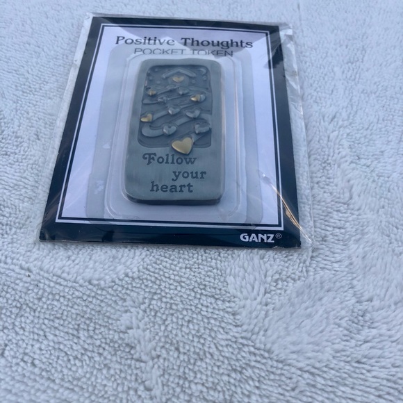 Positive Thoughts Pocket Token New in Package Follow Your Heart - Picture 2 of 4